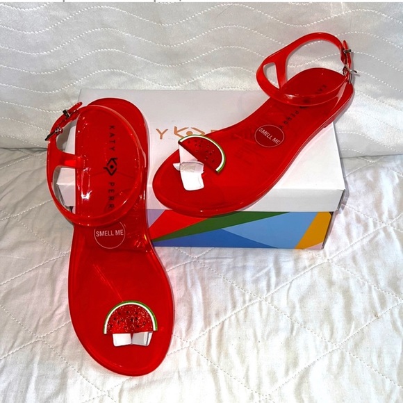 Katy Perry’s Watermelon 🍉 The Geli Sandal Sz 8M NWT - Picture 3 of 12
